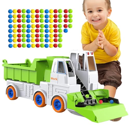 Botiniv Baufahrzeuge,Baufahrzeuge für Kinder | Push-and-Go-Fahrzeuge,Sweep Beads Trägheitsfahrzeug, frühes Lernspielzeug für und Mädchen ab 3 Jahren von Botiniv