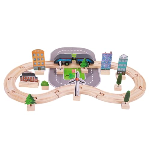 Botiniv Eisenbahnset für Kinder,Kleines Eisenbahnset - Bauschienen-Puzzle für Kleinkinder, Eisenbahn-Set mit Gleisen, Kinder-Zugspielzeug,Puzzle-Zugschiene Spielzeug-Zuggleis-Spielset Realistisches von Botiniv