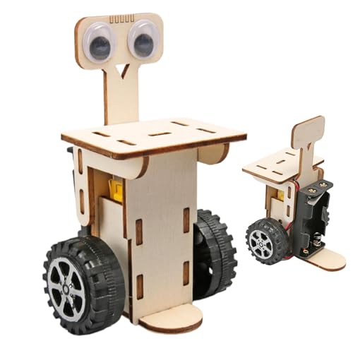 Botiniv Fine Motor Building Roboter Blöcke, Holzrobotergebäude -Kit | Holzrätsel Robotikmodelle - Pädagogische Holzbearbeitungsprojekte, Roboterwissenschaftsrätsel Spielzeug fördern logisches Denken von Botiniv