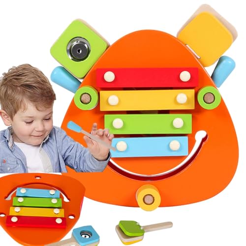 Botiniv Musikalisches Lernspielzeug für Kleinkinder, Musikinstrumente-Spielzeug für Kleinkinder,Hölzerne Schlaginstrumente, musikalisches Lernspielzeug - Sensorisches Instrumenten-Set, von Botiniv