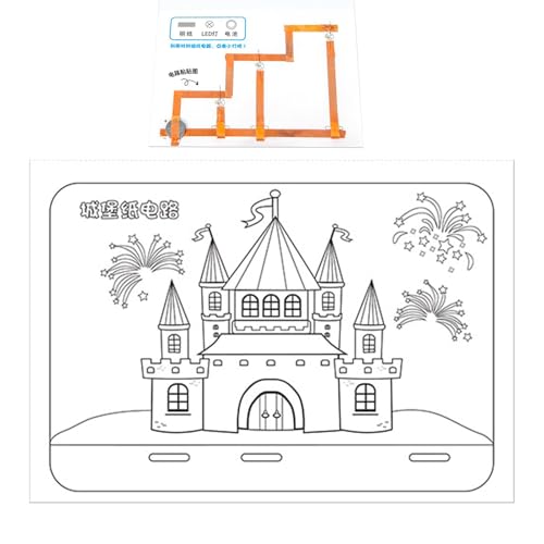 Botiniv Papierschaltkreis-Wissenschaftsset, Schaltkreis-Experimentierset für Kinder | Science Castle Papier-Schaltkreis-Experimentierspielzeug | Elektronik-Erkundungsset für und Mädchen, von Botiniv