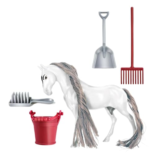 Botiniv Pferdestall-Spielset, Spielzeug, Horse Club-Spielset | Abnehmbare Figur, Pferdespielzeug, Reitspielset | Horse Club Realistisches Bauernhoftierspielzeug für Kinder und von Botiniv