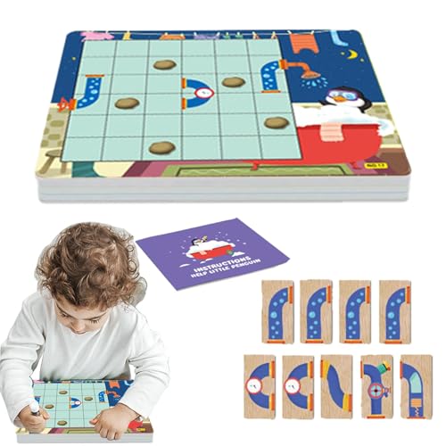 Botiniv Pinguin-Brettspiele, Spielzeug, Puzzle-Tischspiele,Buntes Pinguin-Brettspiel - Tragbares Lehrspielzeug für die frühe Bildung, lustiges pädagogisches Lernspielzeug für und Mädchen von Botiniv