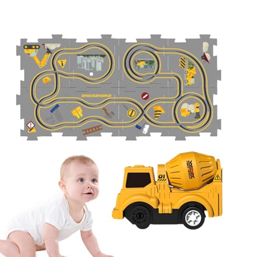 Botiniv Puzzlematte „Eisenbahnzug“ zusammenbauen, Kinderpuzzle-Eisenbahnwagen-Spielset | Elektro-Gleiswagen-Set, Gleis-Spielset zusammenbauen | Straßenbauer, pädagogisches von Botiniv