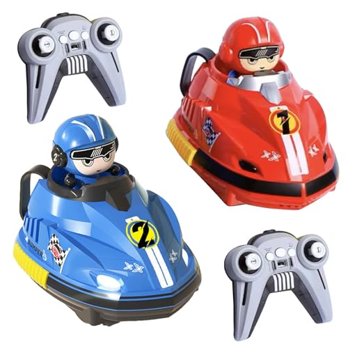 Botiniv RC Autoscooter, ferngesteuertes Autoscooter - RC-Kampffahrzeuge - RC Battle Race Car Set RC Cartoon Autospielzeug mit Licht und Musik Weihnachtsgeburtstag für im Alter von 3–5 Jahren von Botiniv