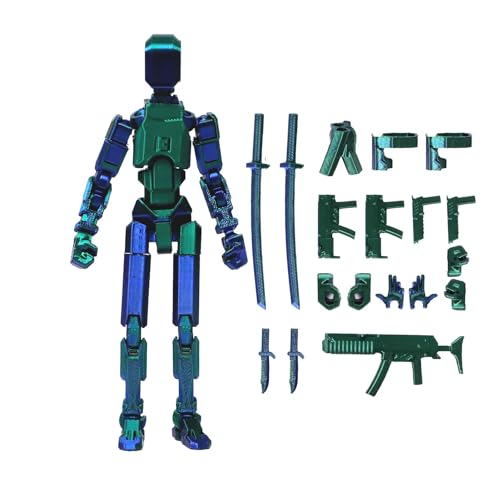 3 Action Figure | 5,39 Zoll Titan 13 Action Figure | Gedruckte T 13 Actionfiguren für Inneneinrichtung | Bewegliches Gelenk Robo 13 Actionfigur Spielzeug für Kinder Erwachsene von Botiniv