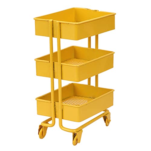 Bottone Für Puppenhaus Modell Spielzeug Küche Dekoration Eisen 3 Trolley Lagerung Rack Für Puppenhaus Küche Möbel F von Bottone