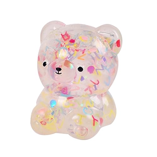 Bottone JellyBear Antistress Spielzeug Simulation Pailletten Dehnbares Spielzeug Handsqueeze Spielzeug Neuheit Praktischer Witz Requisiten von Bottone