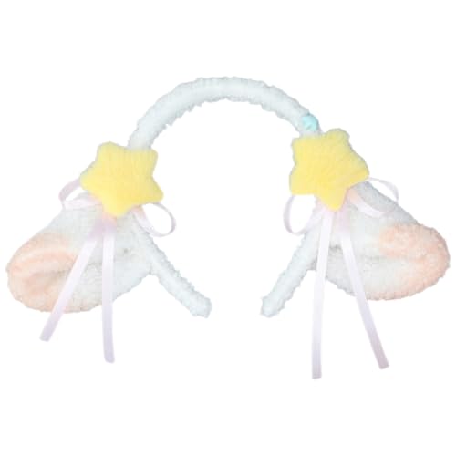 Bottone Lolitas Hairhoop Stil Plüsch Ohr Stirnband Cosplay Kostüm Halloween Party Kopfschmuck Damen AnimeExpo niedlicher Hut von Bottone