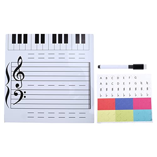 Bottone Trocken Abwischbares Whiteboard Für Musikpersonal Schulunterricht Musik Notiztafel Für W Aufkleber Klassenzimmer Requisiten Lehrer Für Ausweis von Bottone