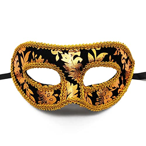 Bottone Vintage-venezianische Maskerade, Party, männlich, halbe Halloween, Cosplay, für Herren von Bottone