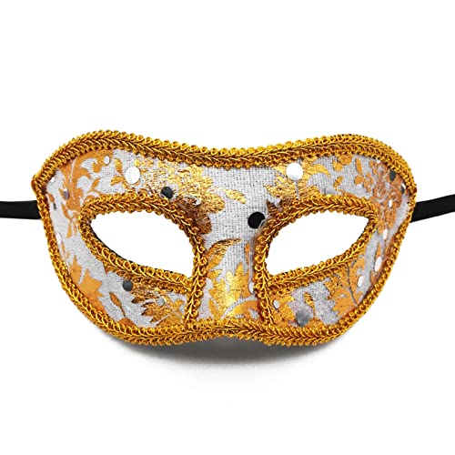 Bottone Vintage-venezianische Maskerade, Party, männlich, halbe Halloween, Cosplay, für Herren von Bottone