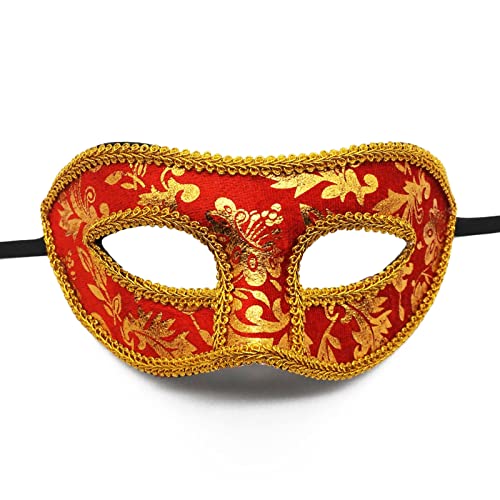 Bottone Vintage-venezianische Maskerade, Party, männlich, halbe Halloween, Cosplay, für Herren von Bottone