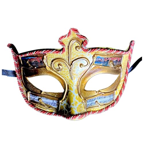 Bouasgh Venezianischen Masquerade Maske Männer und Frauen Maskerade Vintage antike Form (Gold, One Size) von Bouasgh