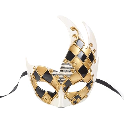 Masquerade Mask Flammenlos, Flammenförmig, ideal für Partys, Auftritte und Maskeraden (Black, One Size) von Bouasgh