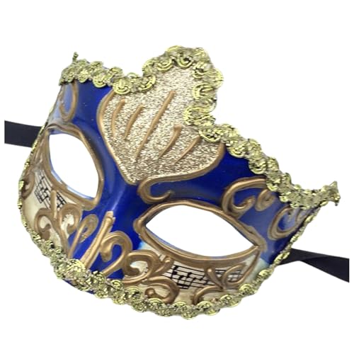 Paar Maskerade Masken Männer und Frauen Maskerade Vintage antike Form (Blue, One Size) von Bouasgh