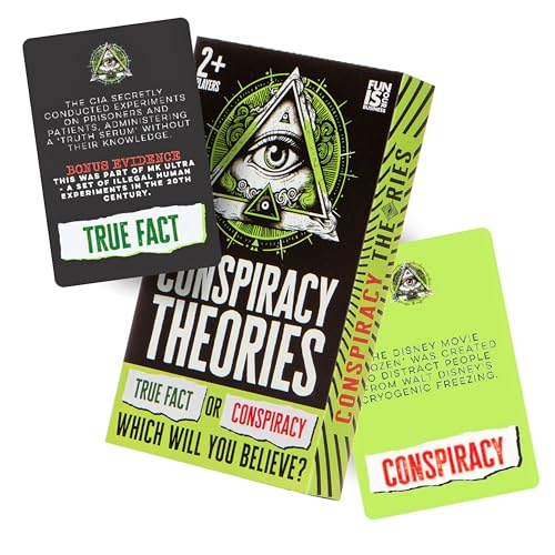 Boxer Gifts Conspiracy Theories Kartenspiel - True Fact oder Conspiracy? - Lustige Spiele für Erwachsene von Boxer Gifts