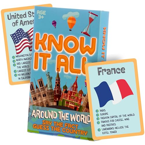 Boxer Gifts Countries Know It All Card Game | Awesome Geography Themed Educational Activity | Fun Gift for Kids Boxer Gifts Countries Know It All Card Game | Awesome Geography Themed Educational Activity | Fun Gift for Kids von Boxer Gifts