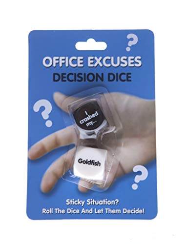 Boxer Gifts Office Excuses Würfel | Lustiges Büro-Humor Schreibtisch-Zubehör | Geschenk für einen faulen Kollegen | tolles Wichtelgeschenk von Boxer Gifts