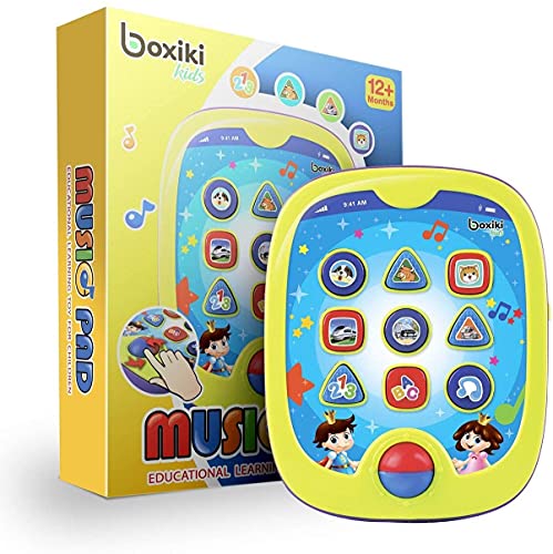 Boxiki Kids Smart Pad für Babys und Kinder Lernspielzeug für Kleinkinder mit Lernspielen für Kinder. Zahlen Lernen, ABC-Lernen, Spiel, Musik von Boxiki kids