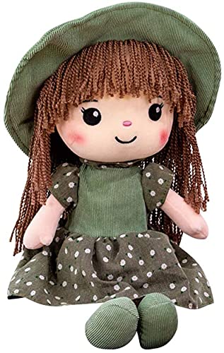 Bprtcra 40 cm Weiche Stoffpuppe, Stoffpuppe babypuppe Püppchen mit Haar, Schöne Puppe Stoffpuppe Plüsch Stofftier Spielzeug Cartoon Deko Toy Geschenk Gift für Kinder Baby Mädchen, Type A von Bprtcra