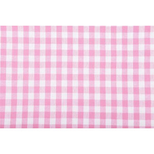 Kariertes Tischtuch 10x10mm Baumwollstoff 523 Rosa 140cm - 50cm von Brændgaard Textile