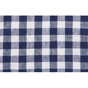 Kariertes Tischtuch 10x10mm Baumwollstoff 614 Marine 140cm - 50cm von Brændgaard Textile