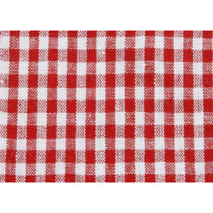 Kariertes Tischtuch 4x4mm Baumwollstoff 592 Rot 140cm - 50cm von Brændgaard Textile