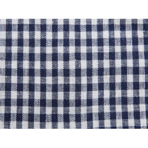 Kariertes Tischtuch 4x4mm Baumwollstoff 614 Marine 140cm - 50cm von Brændgaard Textile