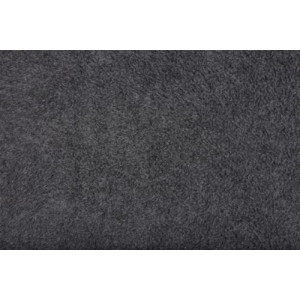 Super Fleece Stoff 903 Medium Grau Meliert 150cm - 50cm von Brændgaard Textile