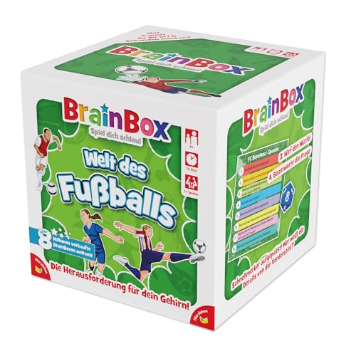 Brain Box 2094909 Welt des Fußballs, Lernspiel, Gedächtnisspiel, Quizspiel für Erwachsene und Kinder ab 8 Jahren von Brain Box