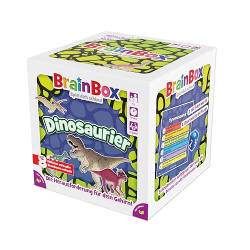 Brain Box 2094938 Dinosaurier, Lernspiel, Gedächtnisspiel, Quizspiel für Erwachsene und Kinder ab 8 Jahren von BRAINBOX