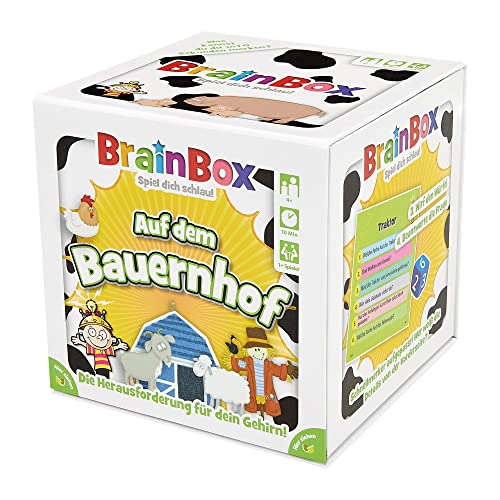 Brain Box 94911 Auf dem Bauernhof, Lernspiel, Quizspiel für Kinder ab 4 Jahren von Brain Box