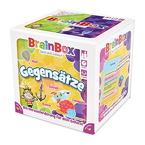 BRAINBOX 94928 Gegensätze, Lernspiel, Quizspiel für Kinder ab 4 Jahren von BRAINBOX