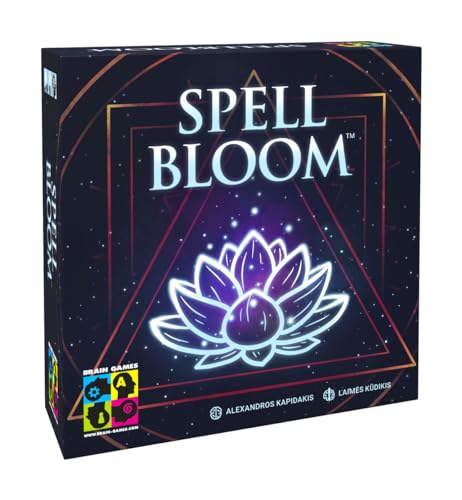 Brain Games Spell Bloom – Strategisches Bauspiel – Lernen Sie Neue Zaubersprüche und erzielen Sie Punkte – 1 bis 4 Spieler – ab 12 Jahren – 45 Minuten von Brain Games