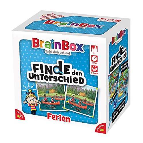 BrainBox Ferien 94916, Finde den Unterschied, Lernspiel, Suchspiel für Kinder ab 6 Jahren, Mehrfarbig von BrainBox