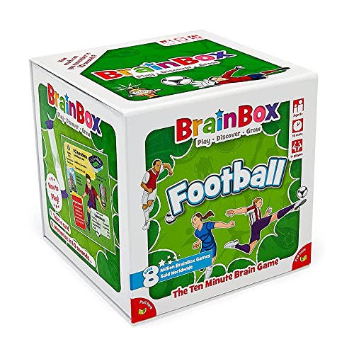 Brainbox Football (2022), Card Game, Ages 8+, 1+ Players, 10+ Minutes Playing Time von Brainbox