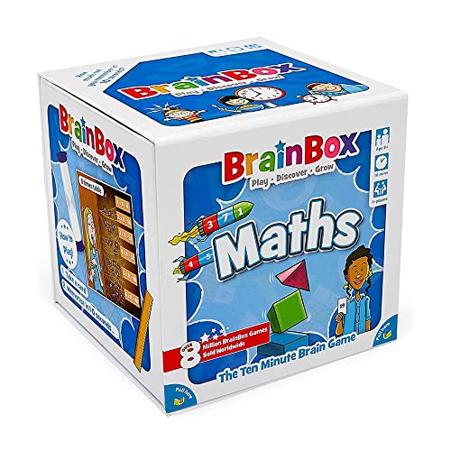 Brainbox Maths (2022), Card Game, Ages 8+, 1+ Players, 10+ Minutes Playing Time von Brainbox