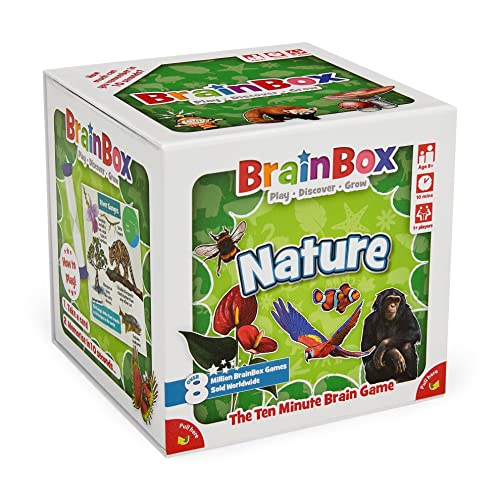 Brainbox Nature (Refresh 2022) Card Game Ages 8+ 1+ Players 10 Minutes Playing Time, GREG124403 von Brain Box