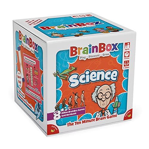 Brainbox Science (Refresh 2022) , Card Game , Ages 8+ , 1+ Players , 10 Minutes Playing Time von Brainbox