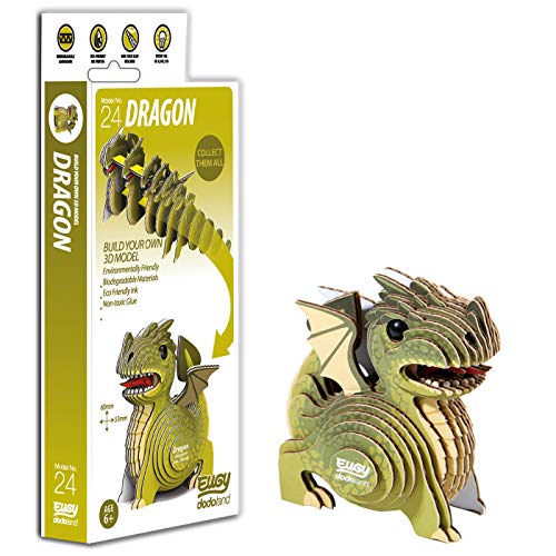 EUGY 3D Dragon Tier Modell, Bastelset von Brainstorm Toys