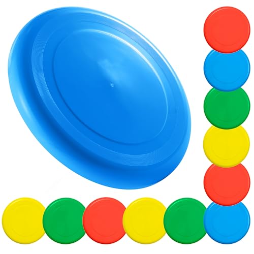 Bramble - 12 Bunte Frisbees für Kinder & Hunde - 23 cm - Robust & Stabil - Ideal für Outdoor-Spiel & Strand von Bramble