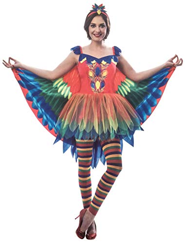 Brandsseller Damen Kostüm Papagei Verkleidung Karneval Party Fasching Junggesellinnenabschied L/XL von Brandsseller