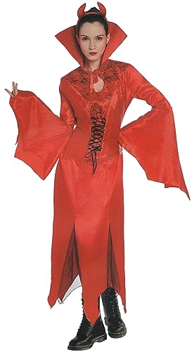 Brandsseller Damen Kostüm Vampirella mit Harreif Karneval Party Halloween Junggesellinnenabschied Frauen Verkleidung von Brandsseller