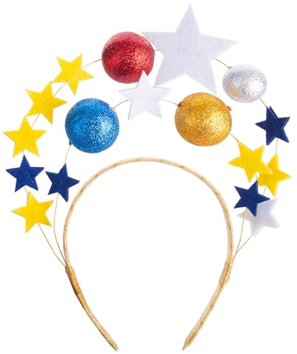 Brandsseller Haarreif Galaxy bunt Kopfschmuck Karneval Fasching Halloween Motto Party Verkleidung Accessoires von Brandsseller