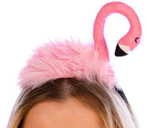 Brandsseller Haarreif Kopfschmuck Karneval Fasching Halloween Motto Party (Flamingo) von Brandsseller