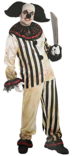 Brandsseller Herren Kostüm Freak Show Horror Clown Karneval Party Halloween Junggesellenabschied Männer Verkleidung von Brandsseller