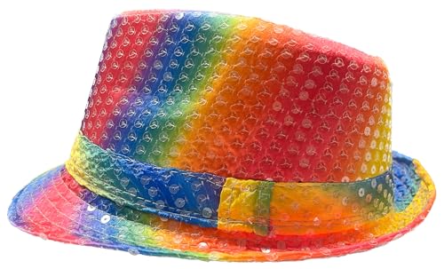 Brandsseller Paillettenhut Unisex Glitzerhut Partyhut Verkleidung Karneval Silvester - Bunt von Brandsseller