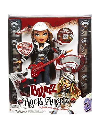 BRATZ 577799EUC Rock Angelz 20 Yearz Special Edition Modepuppe-Yasmin-Inklusive Gitarre, Outfits, Accessoires, Poster, & Mehr-Neuauflage von 2001-Für Sammler & Kinder ab 7 Jahren von Bratz