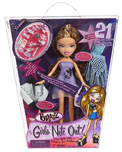 Bratz 21st Birthday Special Edition Modepuppe - YASMIN - Mit 2 Outfits, 2 Paar Schuhen, Handtasche und glamourösen Accessoires - Fanliebling in Neuauflage - Für Kinder und Sammler ab 4 Jahren von Bratz